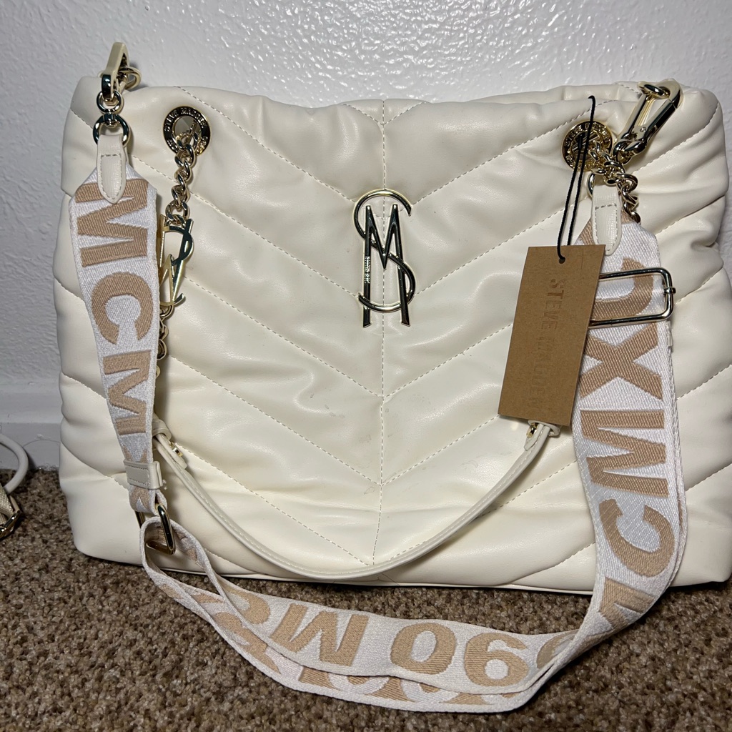 Steve Madden Bcameo Cream Puff Tote